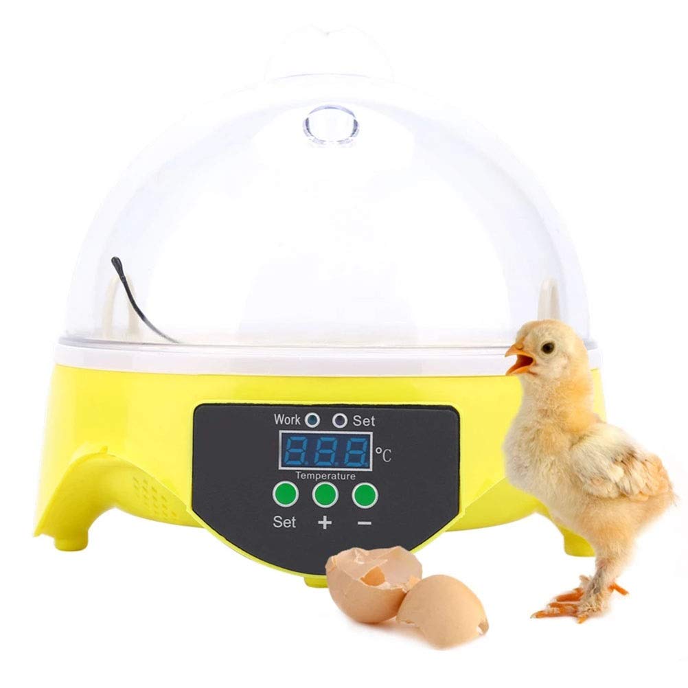 7 Eggs Digital Incubator Mini Automatic Incubatores with Turner